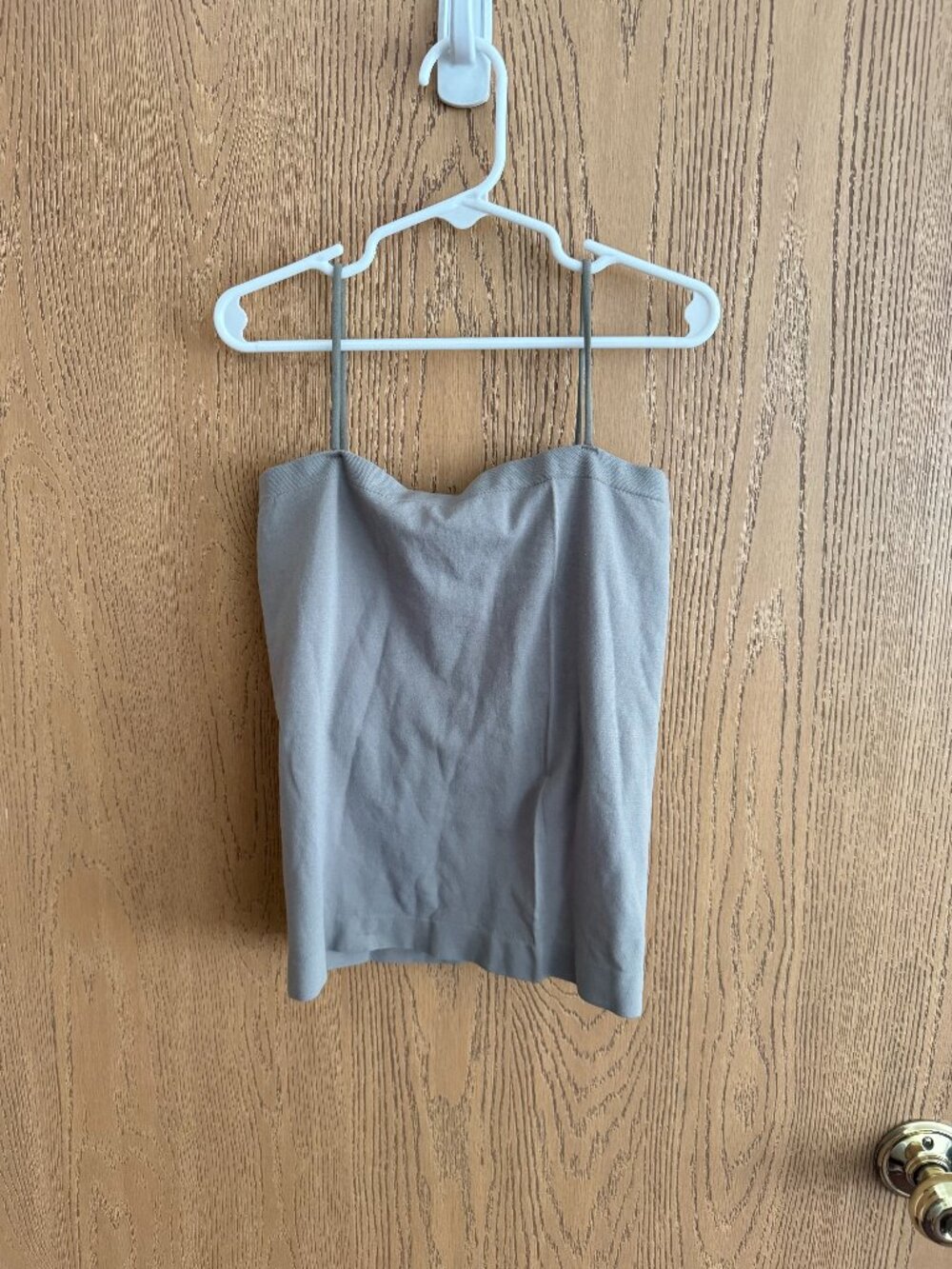 Women's Tank Tops with Built in Bras Spaghetti Strap Sleeveless Tank Top S Gray